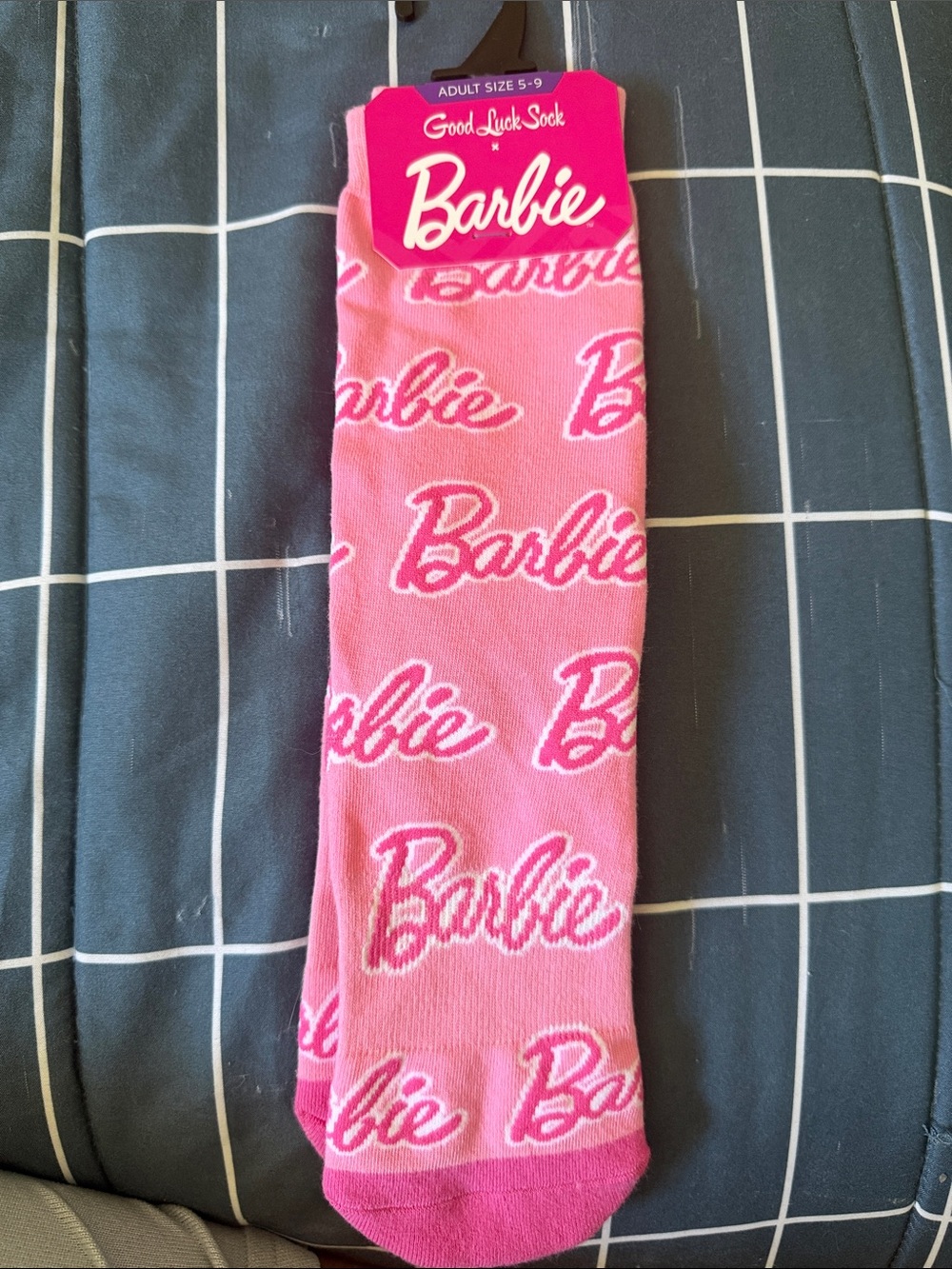 Barbie Pink Logo Crew Socks